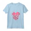 HapTiger Minnie Mouse Icon Pink Hearts Valentine's Day Maglietta con Collo a V - Matching Couples Shirts for Him and Her