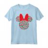 HapTiger Minnie Mouse Icon Red and Green Holiday Maglietta - Cute Family Christmas Shirts for Women, Men, Boys, and Girls