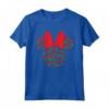 HapTiger Minnie Mouse Icon Red and Green Holiday Maglietta - Cute Family Christmas Shirts for Women, Men, Boys, and Girls