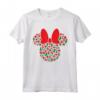 HapTiger Minnie Mouse Icon Red and Green Holiday Maglietta - Cute Family Christmas Shirts for Women, Men, Boys, and Girls