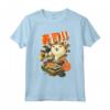 Ramen Clothing Graphic Cat Sushi Kawaii Anime Tee - Maglietta Giapponese per Appassionati - Leggera e Kawaii