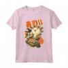 Ramen Clothing Graphic Cat Sushi Kawaii Anime Tee - Maglietta Giapponese per Appassionati - Leggera e Kawaii