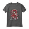 Geisha Lewd Girl Mighty Dragon Spirit Maglietta - Design Yokai con Stile Ink Tattoo - Ideale per Cosplay e Appassionati di Cultura Giapponese
