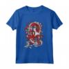 Geisha Lewd Girl Mighty Dragon Spirit Maglietta - Design Yokai con Stile Ink Tattoo - Ideale per Cosplay e Appassionati di Cultura Giapponese