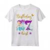 Maglietta Sirena di Compleanno per 7 Anni - Tee Regalo per Ragazze - Ideale per Feste di Compleanno - Acquista Online