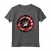 HapTiger Captain America Avengers Shield Flag Maglietta - Officially Licensed Apparel for Marvel Fans