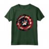 HapTiger Captain America Avengers Shield Flag Maglietta - Officially Licensed Apparel for Marvel Fans