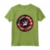 HapTiger Captain America Avengers Shield Flag Maglietta - Officially Licensed Apparel for Marvel Fans