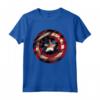 HapTiger Captain America Avengers Shield Flag Maglietta - Officially Licensed Apparel for Marvel Fans