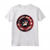 HapTiger Captain America Avengers Shield Flag Maglietta - Officially Licensed Apparel for Marvel Fans