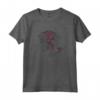 HapTiger Beauty and the Beast Belle & Beast Line Rose Overlay Maglietta - Officially Licensed Disney Apparel for Fans