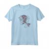 HapTiger Beauty and the Beast Belle & Beast Line Rose Overlay Maglietta - Officially Licensed Disney Apparel for Fans