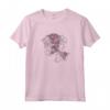 HapTiger Beauty and the Beast Belle & Beast Line Rose Overlay Maglietta - Officially Licensed Disney Apparel for Fans