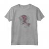 HapTiger Beauty and the Beast Belle & Beast Line Rose Overlay Maglietta - Officially Licensed Disney Apparel for Fans