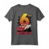HapTiger Pixar Cars Lightning McQueen 6th Birthday Peel Out Maglietta - Official Pixar Apparel for Kids