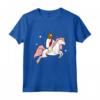 Gesù Equitazione Unicorno Maglietta - Regalo Divertente di Gesù con Unicorno - Acquista Online