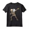 Dabbing Padel Scheletro Padelista - Maglietta Tennis Goth con Racchetta Paddle - Costume Halloween