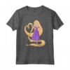 HapTiger Princess Rapunzel Heart and Pascal Maglietta - Official Merchandise for Women, Men, Boys, and Girls - Tangled T-Shirt for Fans