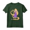HapTiger Princess Rapunzel Heart and Pascal Maglietta - Official Merchandise for Women, Men, Boys, and Girls - Tangled T-Shirt for Fans