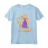 HapTiger Princess Rapunzel Heart and Pascal Maglietta - Official Merchandise for Women, Men, Boys, and Girls - Tangled T-Shirt for Fans