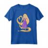 HapTiger Princess Rapunzel Heart and Pascal Maglietta - Official Merchandise for Women, Men, Boys, and Girls - Tangled T-Shirt for Fans