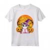 Carino Halloween Camicia Ragazze Donne - Strega Unicorno Maglietta per Halloween - Idea Regalo Originale per Bambini e Amanti dell'Unicorno
