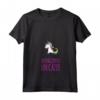 Donna Buongiorno Un Cazzo Maglietta Unicorno - T-shirt Spiritosa con Scritte Divertenti - Ideale come Regalo Compleanno per Amanti Unicorni