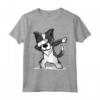 Dabbing Border Collie Dab Dance - Maglietta per Proprietari di Border Collie - Ideale per gli Amanti dei Cani