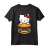 Ciao Kitty Burger Maglietta - Licenza Ufficiale Hello Kitty Apparel - Ideale per Fan HapTiger