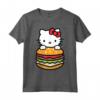 Ciao Kitty Burger Maglietta - Licenza Ufficiale Hello Kitty Apparel - Ideale per Fan HapTiger