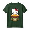 Ciao Kitty Burger Maglietta - Licenza Ufficiale Hello Kitty Apparel - Ideale per Fan HapTiger