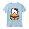 Ciao Kitty Burger Maglietta - Licenza Ufficiale Hello Kitty Apparel - Ideale per Fan HapTiger