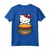 Ciao Kitty Burger Maglietta - Licenza Ufficiale Hello Kitty Apparel - Ideale per Fan HapTiger