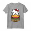 Ciao Kitty Burger Maglietta - Licenza Ufficiale Hello Kitty Apparel - Ideale per Fan HapTiger