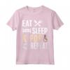 K-Pop T-shirt coreana dito cuore grafica per gli amanti Kpop - Mangia sonno K-pop Repeat - T-shirt da donna, uomo, ragazze, ragazzi