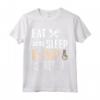 K-Pop T-shirt coreana dito cuore grafica per gli amanti Kpop - Mangia sonno K-pop Repeat - T-shirt da donna, uomo, ragazze, ragazzi