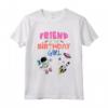 Friend Of The Birthday Girl Space Theme Matching Family Maglietta - Cute Toddler Girl Birthday Shirt - 2nd Birthday Boy Tee Shirt