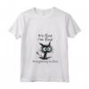 Donna Funny Cat It's Fine I'm Fine Everything is Fine Nurse Teacher Maglietta con Collo a V - Best for Cat Mom Dad Lovers - Buy Now!