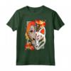 Giapponese Anime Girl Mask Samurai Flowers Sword Maglietta - Leggera e Taglio Classico - Ideale per Appassionati di Anime e Cultura Giapponese