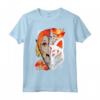 Giapponese Anime Girl Mask Samurai Flowers Sword Maglietta - Leggera e Taglio Classico - Ideale per Appassionati di Anime e Cultura Giapponese