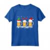 Divertente Natale Babbo Natale Cappello Renna Elfo Luci di Natale Birra Maglietta - Pigiama di Natale per Gruppo di Abbinamento Familiare - Regali Unici
