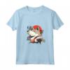 Lupo e Sole - Stile di Pittura Giapponese Anime Maglietta Canotta - Design Anni '80 - Ideale per Bambini e Regali di Compleanno