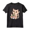 Cute Kawaii Cat Ramen Noodles - Divertente Maglietta Giapponese Estetica - Ideale per Appassionati di Anime e Gatti
