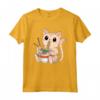 Cute Kawaii Cat Ramen Noodles - Divertente Maglietta Giapponese Estetica - Ideale per Appassionati di Anime e Gatti