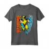 HapTiger X-Men Wolverine Vintage Claw Slice Maglietta - Officially Licensed Apparel for Fans - Collectible Marvel Shirt