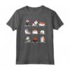Happy Sushi Anime Kawaii Yoga Giapponese Cibo Otaku Manga Maglietta - T-Shirt Divertente per Amanti dell'Anime e dello Yoga