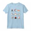 Happy Sushi Anime Kawaii Yoga Giapponese Cibo Otaku Manga Maglietta - T-Shirt Divertente per Amanti dell'Anime e dello Yoga