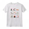 Happy Sushi Anime Kawaii Yoga Giapponese Cibo Otaku Manga Maglietta - T-Shirt Divertente per Amanti dell'Anime e dello Yoga