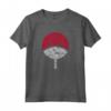 HapTiger Shippuden Sasuke Uchiha Simbolo Distressed Maglietta - T-shirt Ufficiale Naruto - Ideale per Fan di Anime e Manga