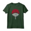 HapTiger Shippuden Sasuke Uchiha Simbolo Distressed Maglietta - T-shirt Ufficiale Naruto - Ideale per Fan di Anime e Manga